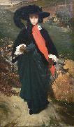 Lord Frederic Leighton Portrait of May Sartoris oil painting on canvas